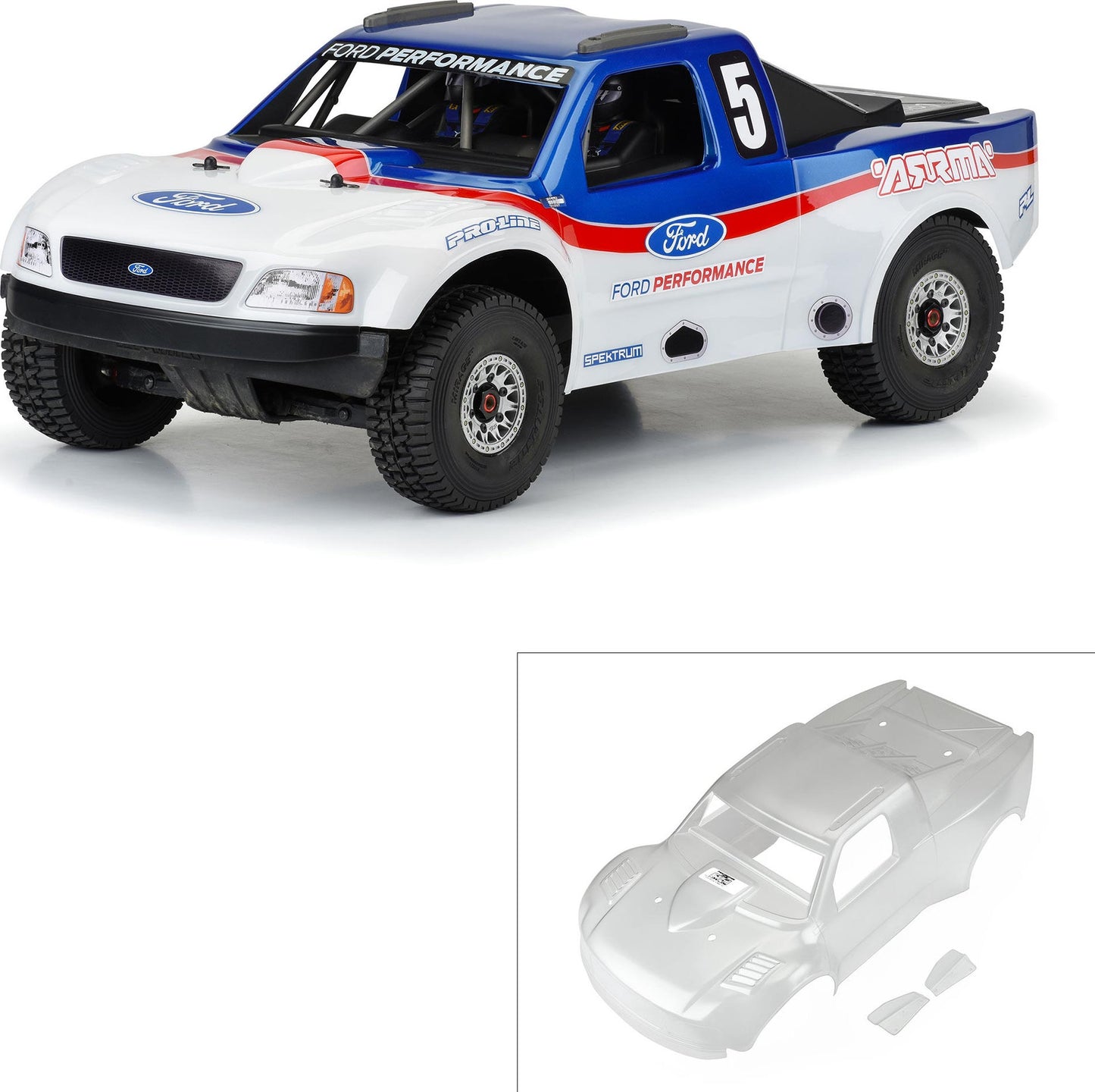 Pre-Cut 1997 Ford F-150 Trophy Truck Clear Body
