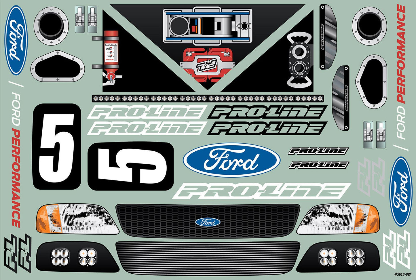 Pre-Cut 1997 Ford F-150 Trophy Truck Clear Body