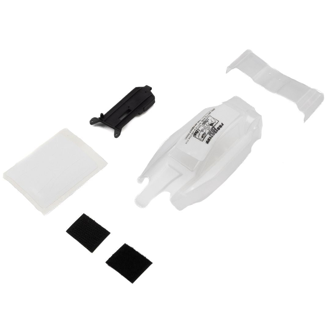 1/24 Pre-Cut Crowd Pleazer Clear Body with ESC Relocator: Losi Micro-B