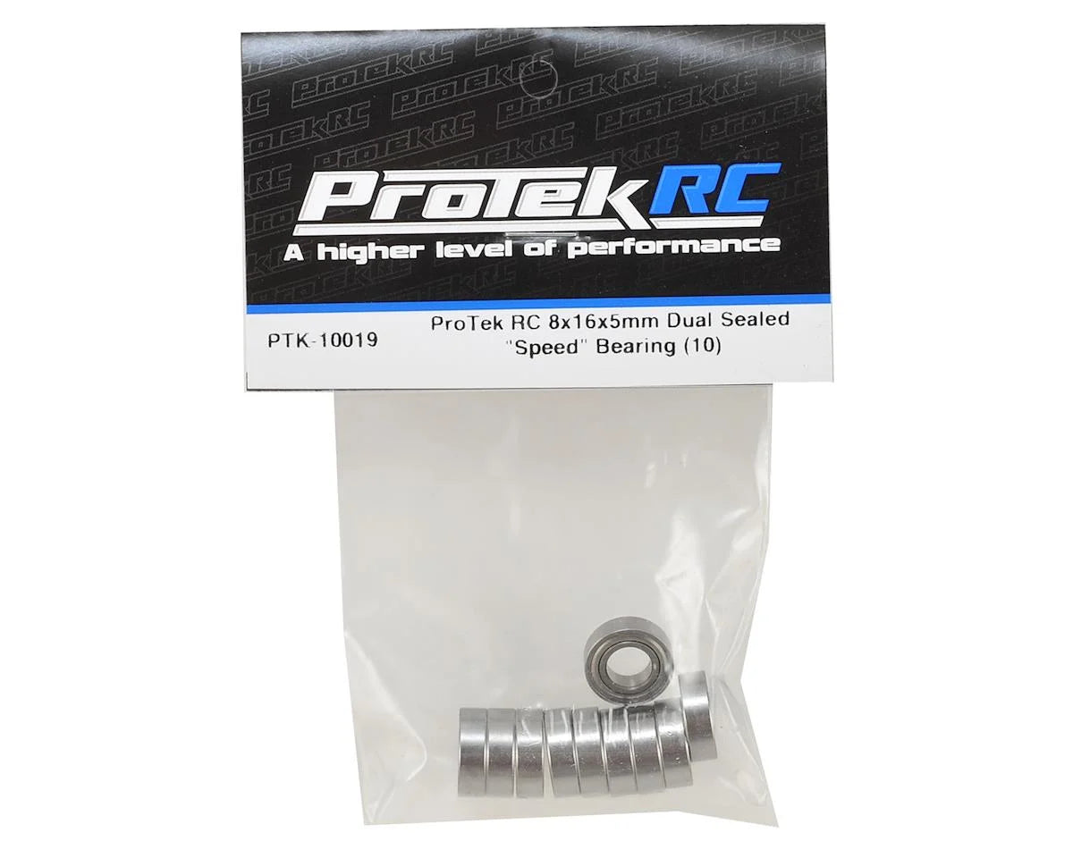 8x16x5mm Dual Sealed "Speed" Bearing (10)