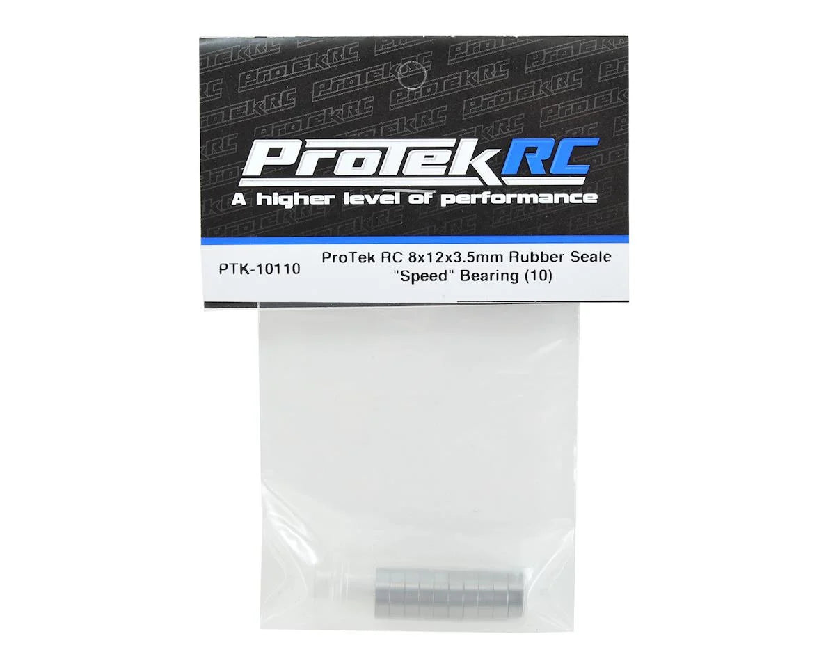 ProTek RC 8x12x3.5mm Rubber Sealed "Speed" Bearing (10)