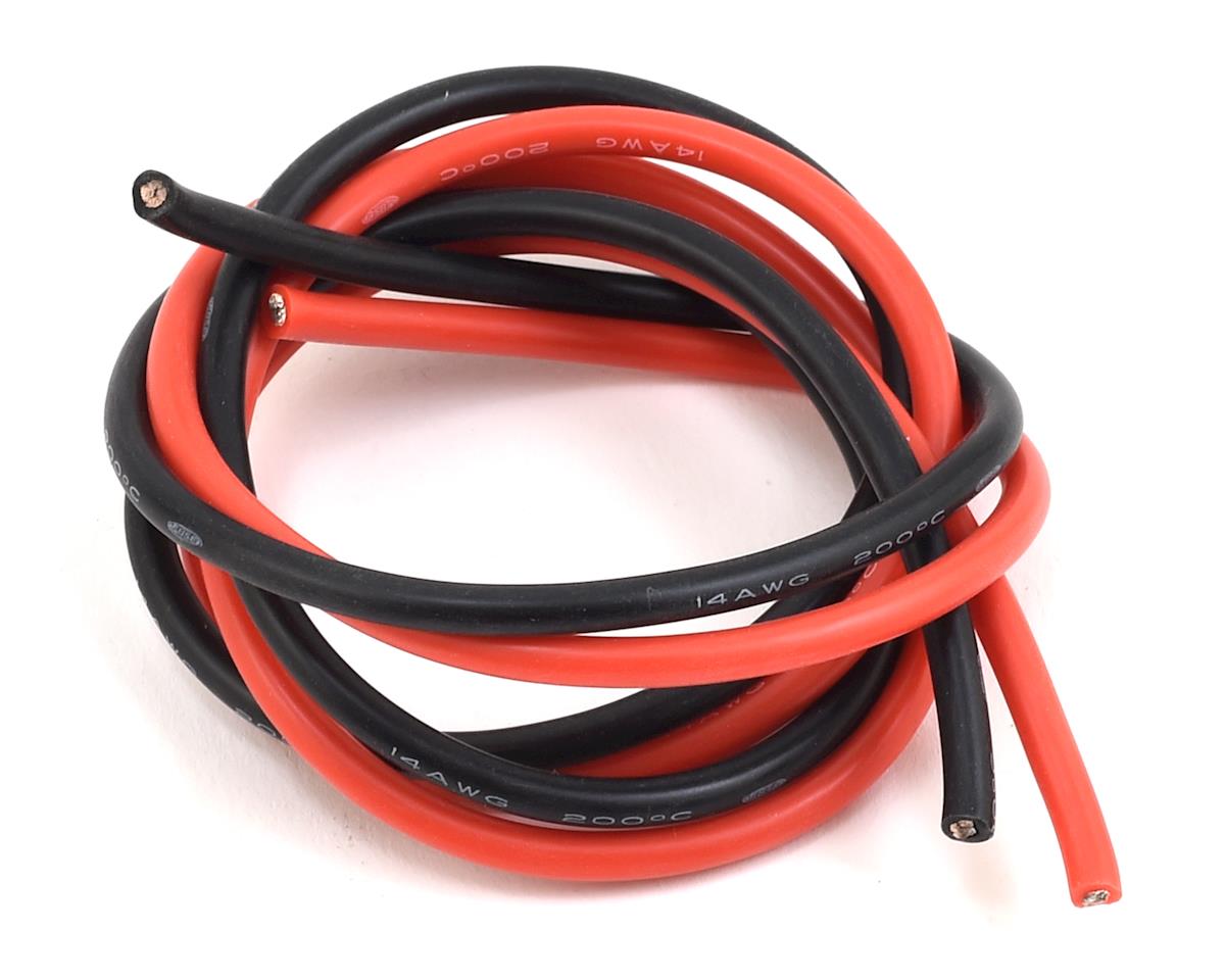 Silicone Hookup Wire (Red & Black) (2' Each) (14AWG)