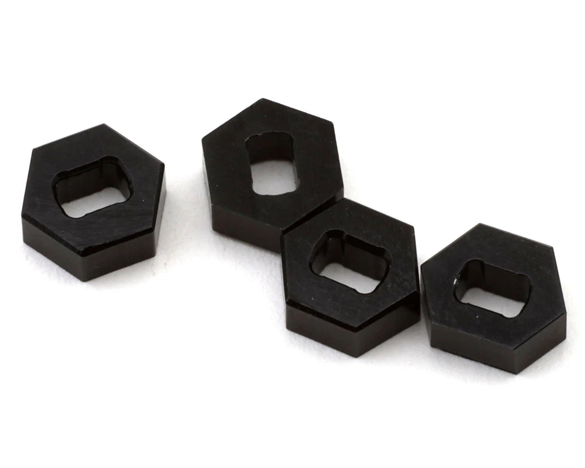 Axial SCX30 7mm CNC Aluminum Wheel Hex Adapters (4) (For 1.0" Wheels)