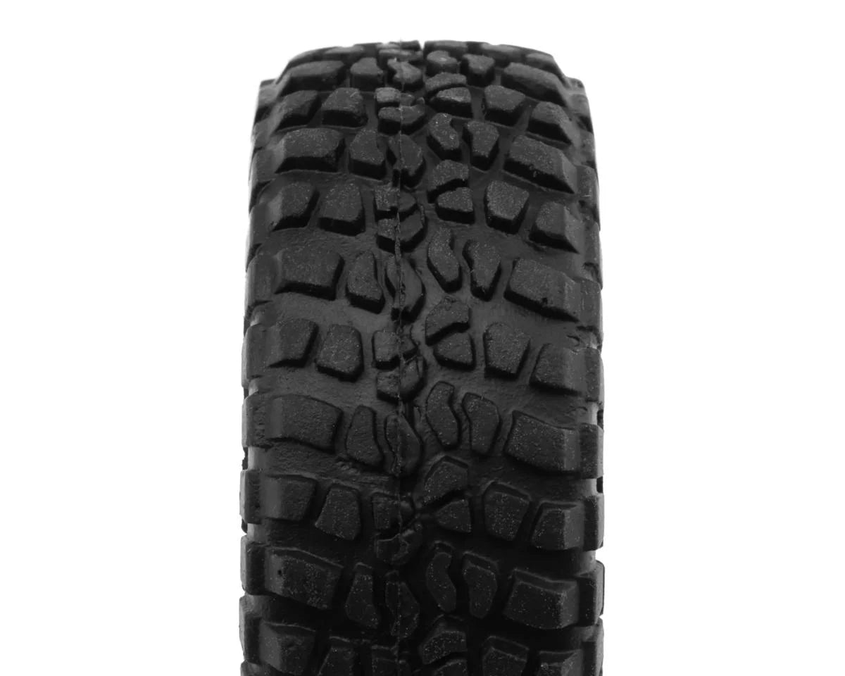 BFGoodrich Mud Terrain T/A KM2 0.7" Scale Micro Crawler Tires (2) (X2S3) (41mm OD) w/Foam Inserts