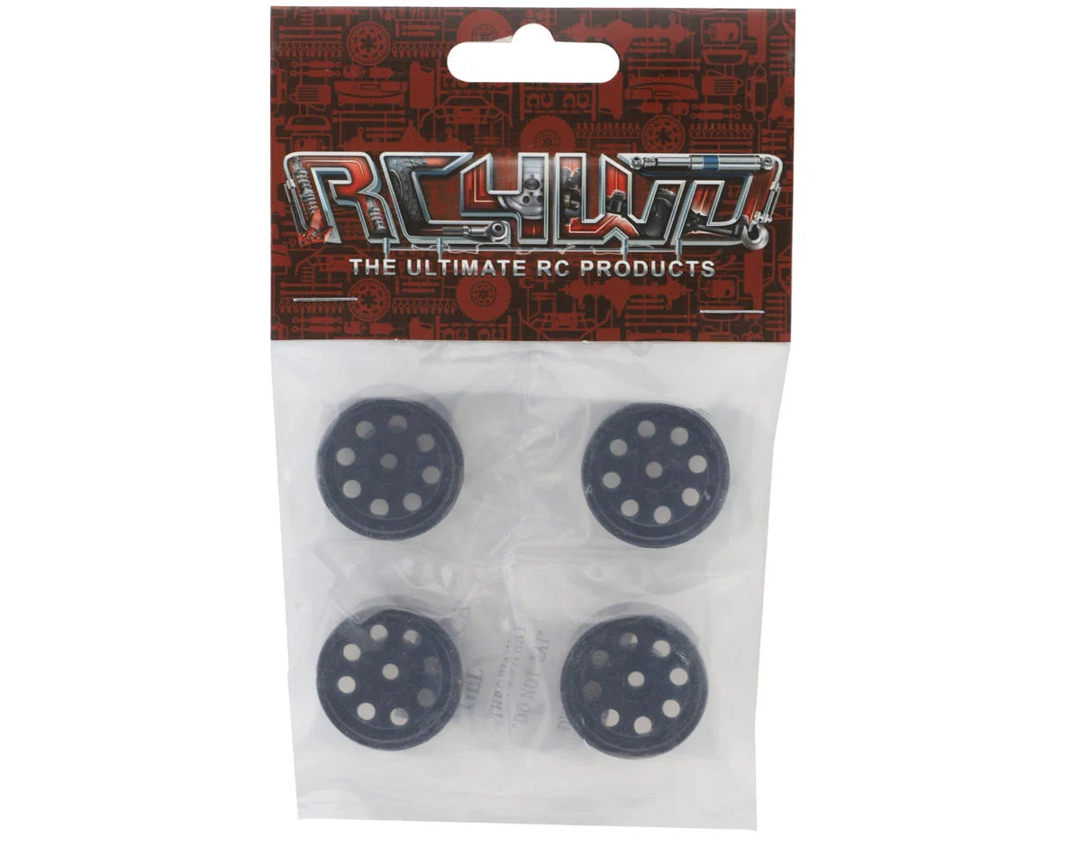 Stamped Steel 1.0" Pro8 Beadlock Wheels (Black) (4)