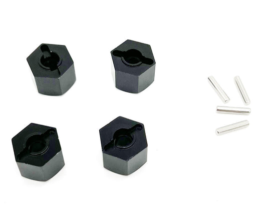 12mm Wheel Hex Adapters with Pins (4)