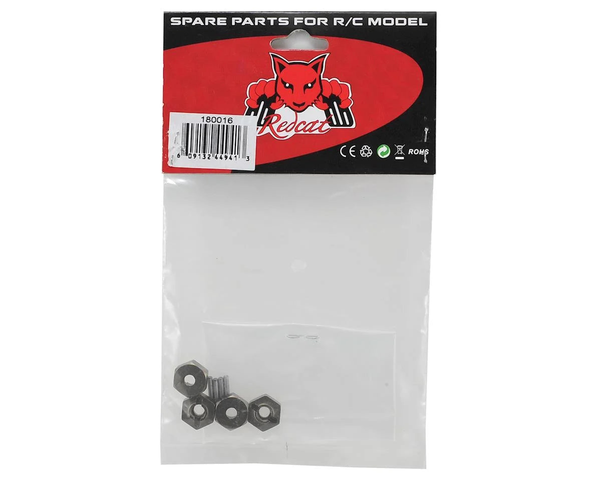 Aluminum Wheel Hex Mount w/Pins (4)