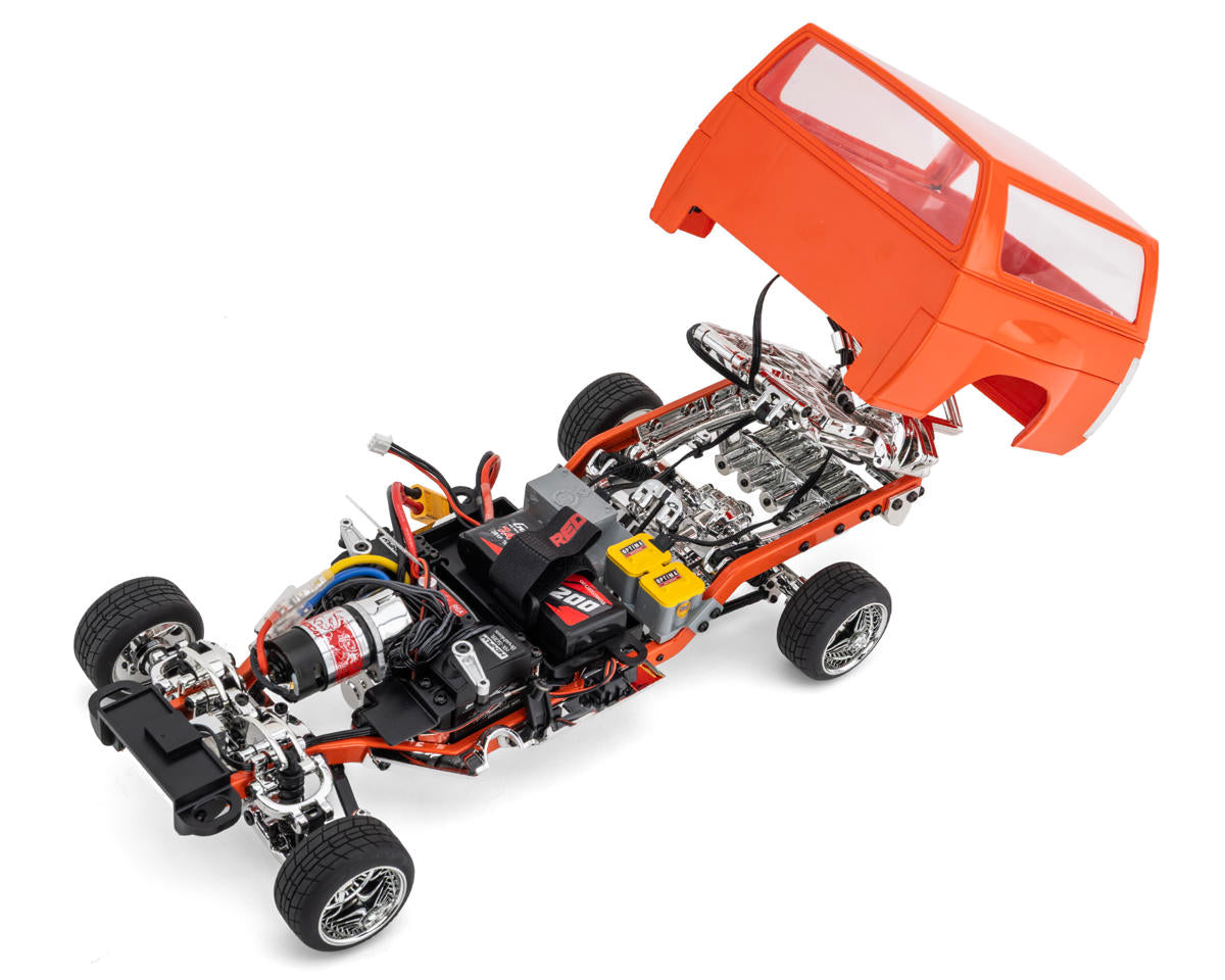 Founders Edition 1993 Nissan Hardbody 1/10 RTR Bed Dancer (Orange) w/2.4GHz Radio