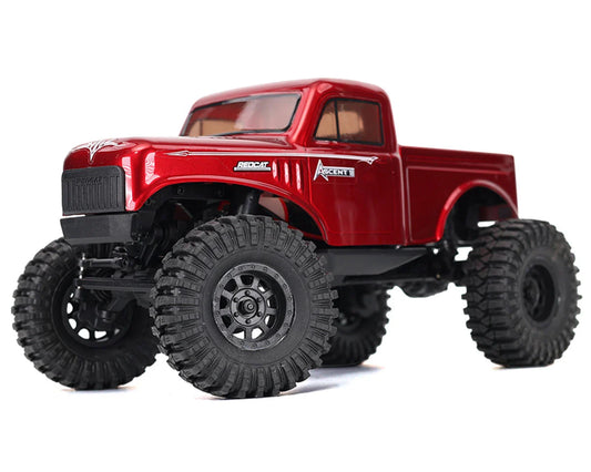 Ascent-18 1/18 4WD RTR Brushed Rock Crawler (Red) w/2.4GHz Radio, Battery & Charger