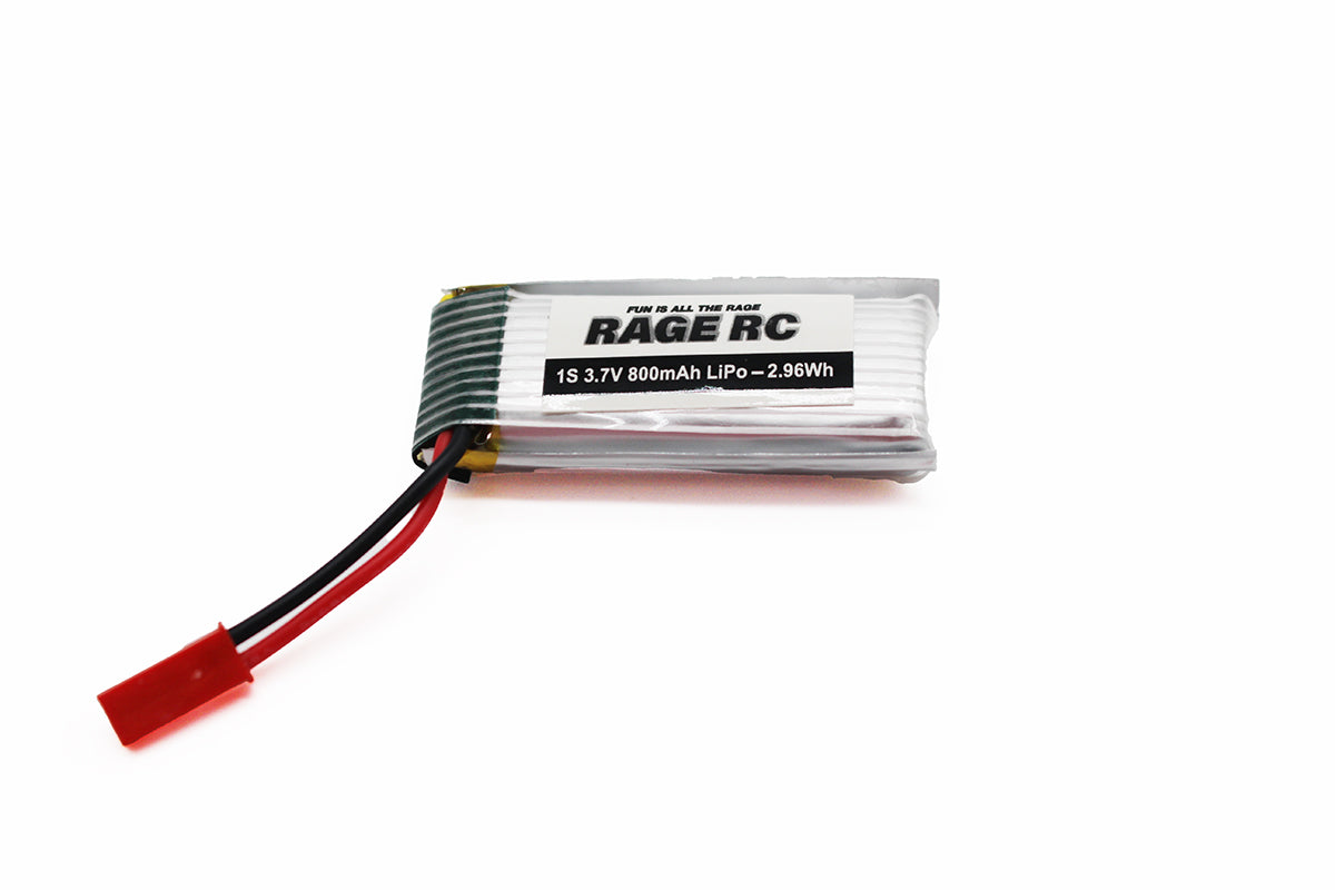 1S 3.7V 800mAh LiPo Battery