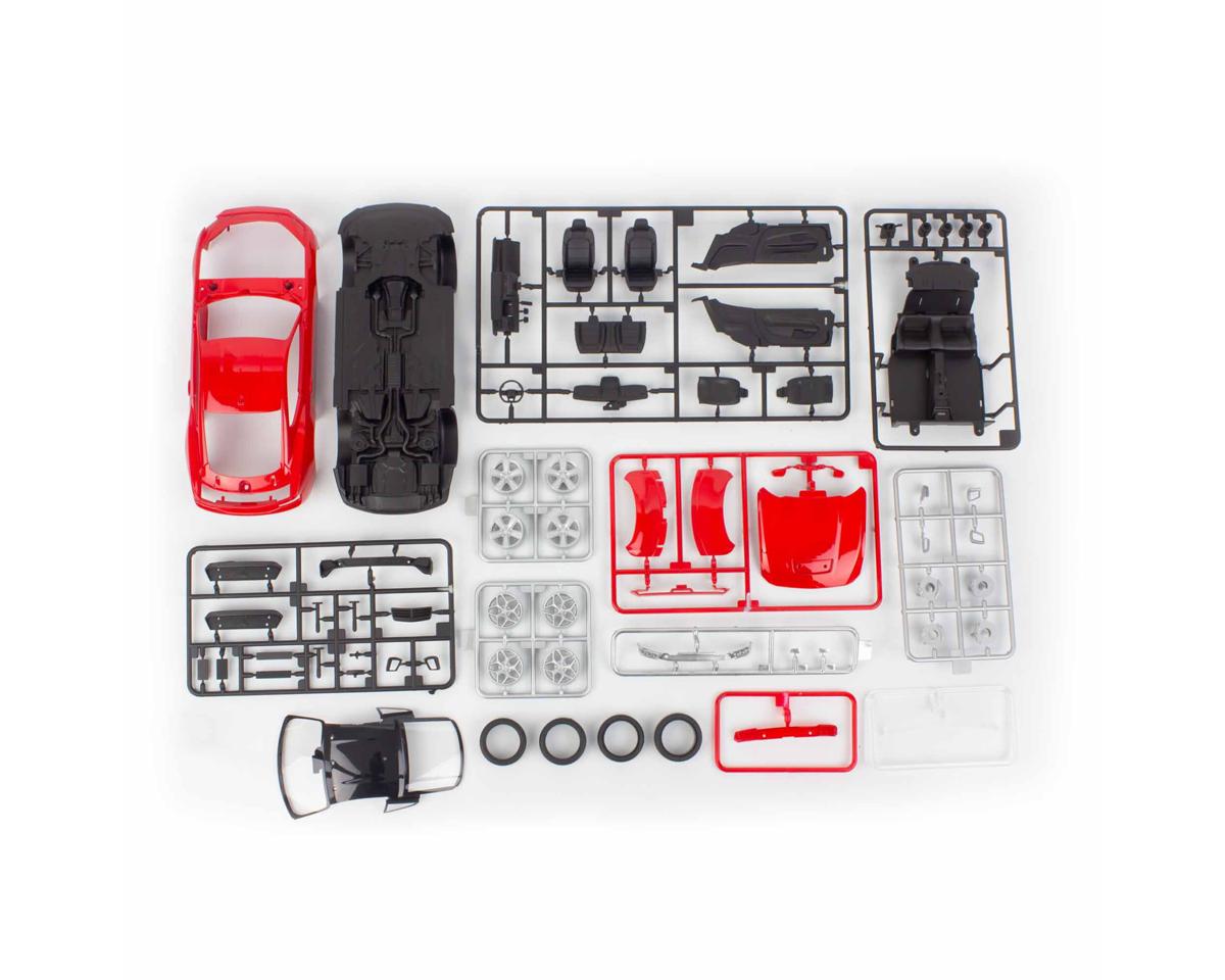 1/25 2024 Ford Mustang GT EZ Click Plastic Model Kit (Red)