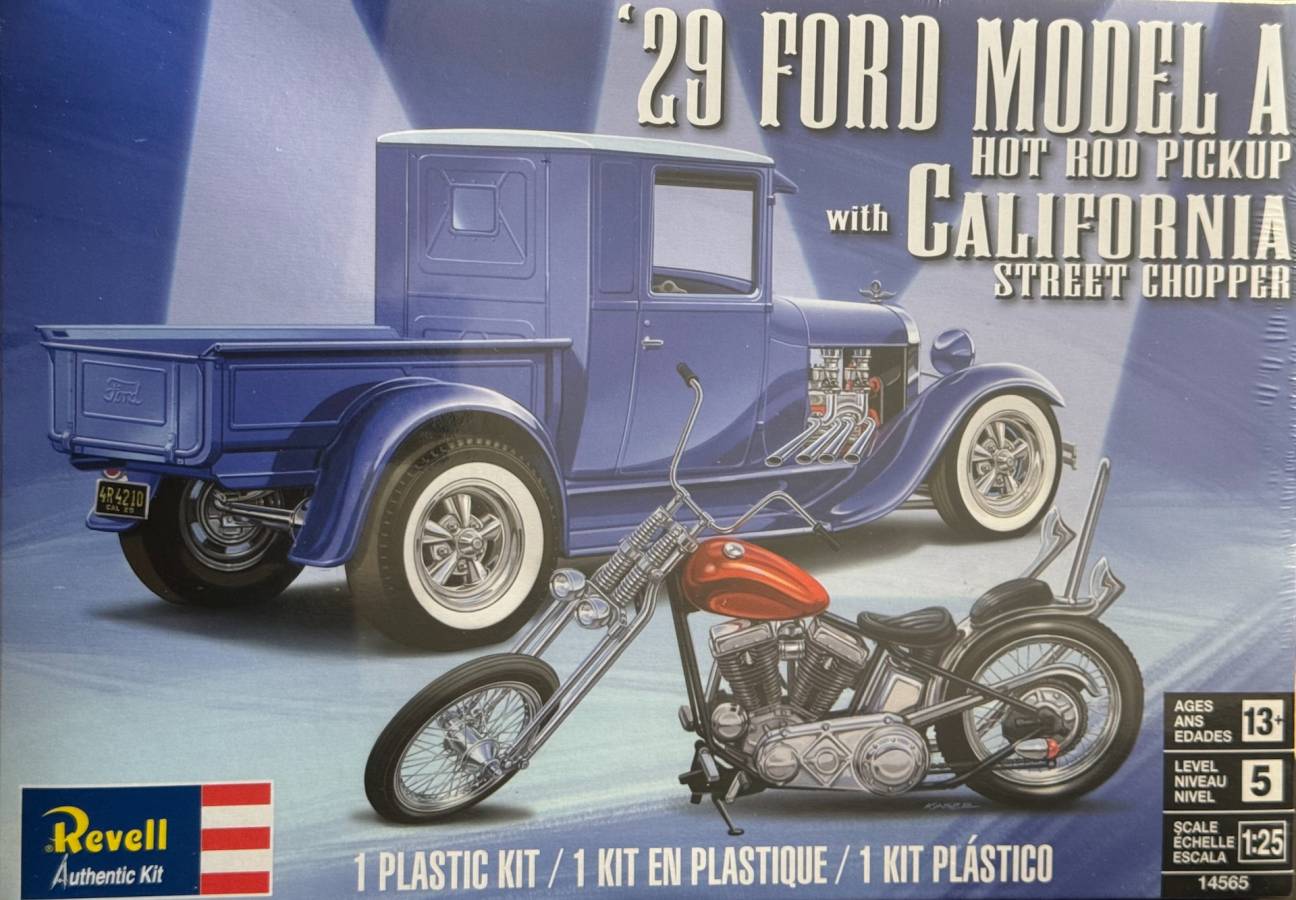 1/25 1929 Model A Pickup w/ California Street Chopper