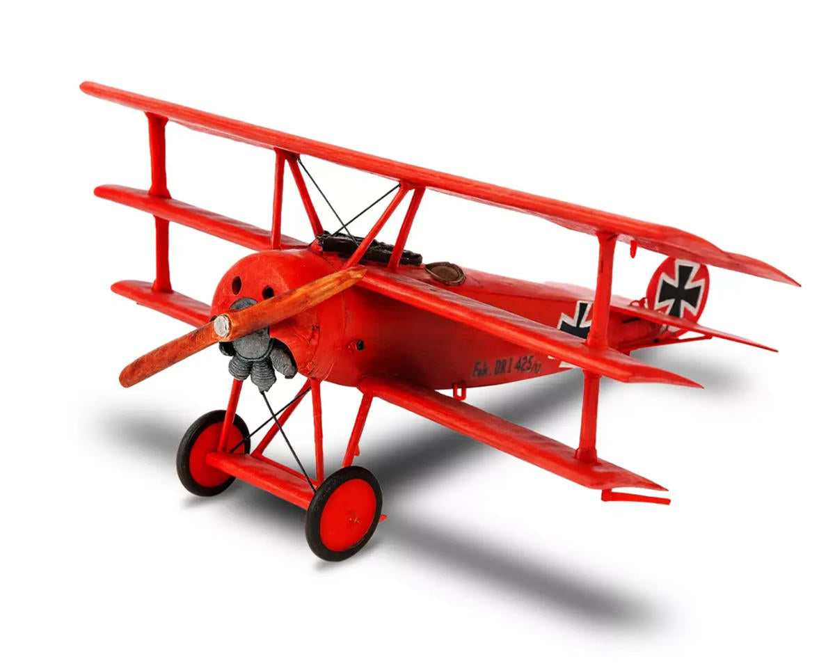 1/72 Fokker DR.1 Triplane Plastic Model Kit w/Paint, Brush & Cement