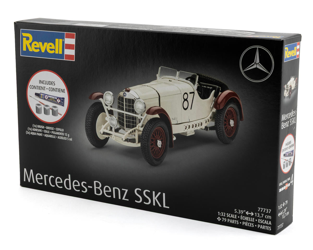 1/32 Mercedes-Benz SSKL Plastic Model Kit w/Paint, Brush & Cement