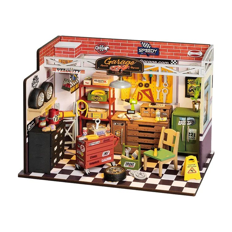 DIY Miniature House Kit - Garage Workshop