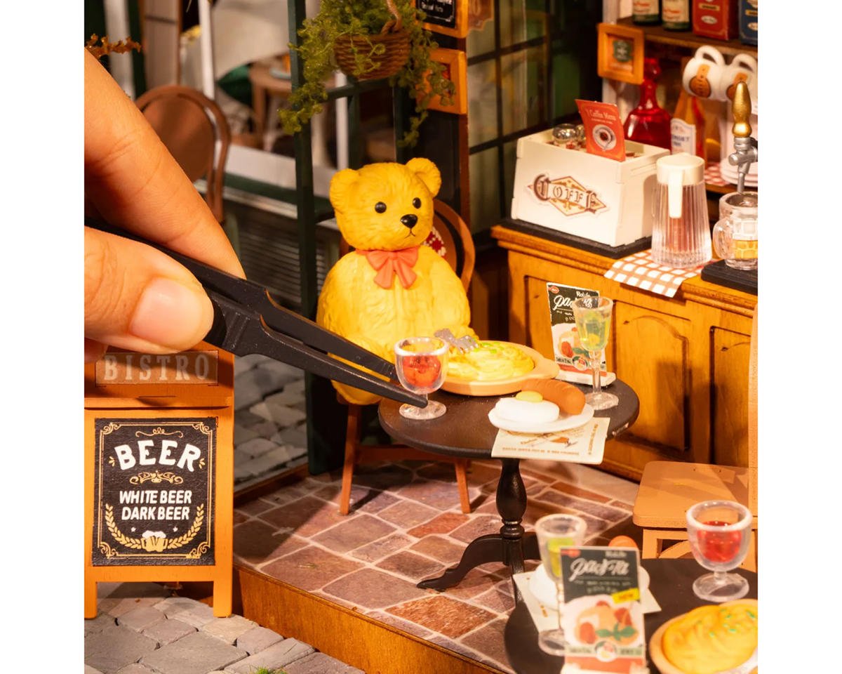 Tipsy Restaurant DIY Miniature 3D Wooden Model Kit