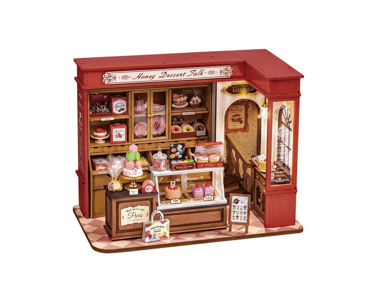 Honey Dessert Talk DIY Miniature 3D Wooden Model Kit