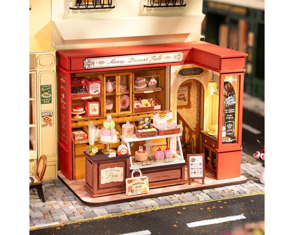 Honey Dessert Talk DIY Miniature 3D Wooden Model Kit
