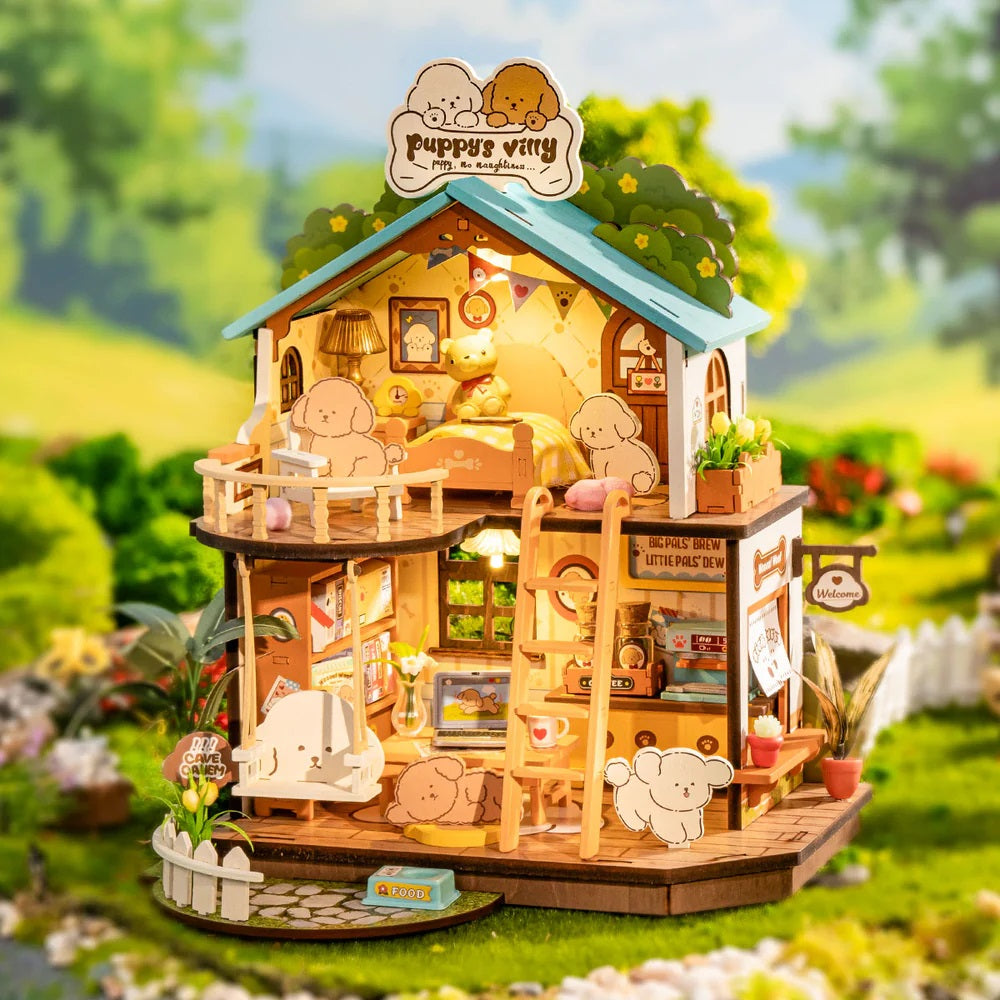 Puppy's Cozy Villa DIY Miniature House