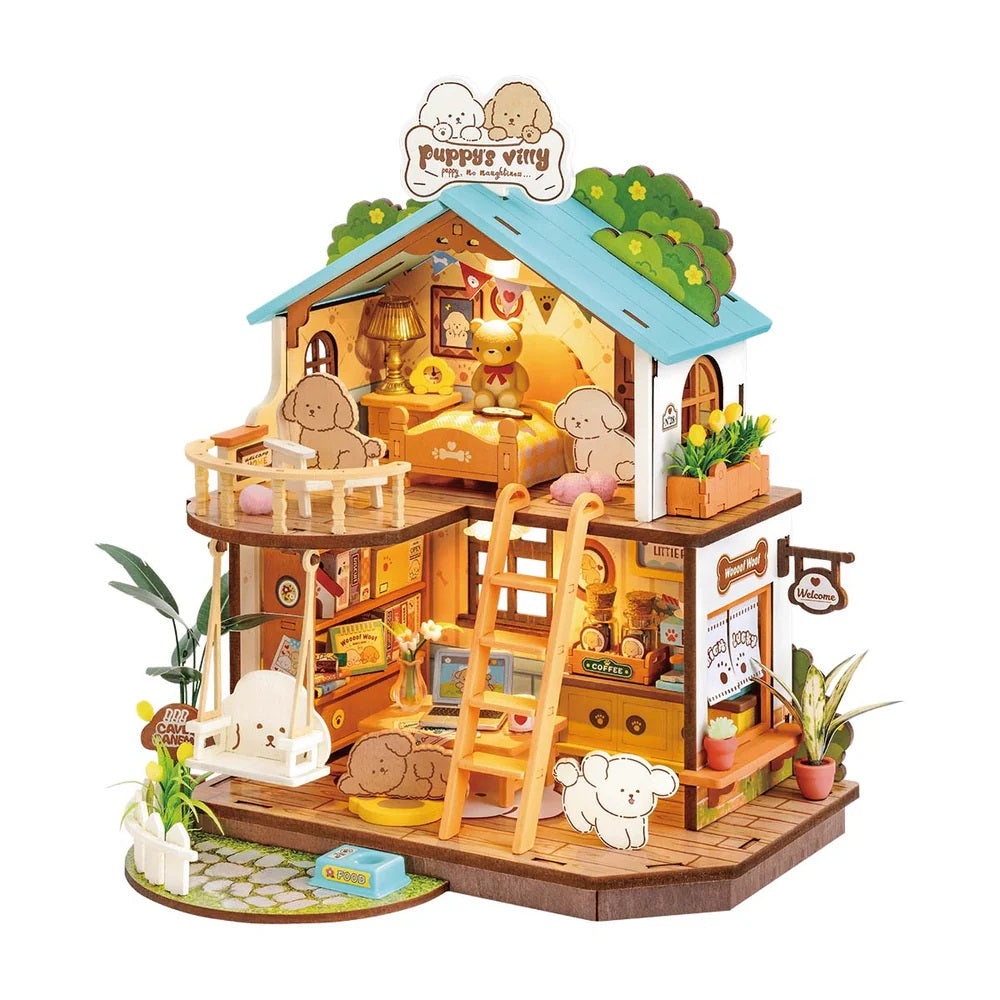 Puppy's Cozy Villa DIY Miniature House