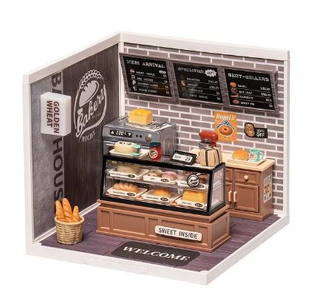 Golden Wheat Bakery DIY Miniature 3D Plastic Model Kit