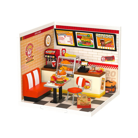 Yum Yum Burgers DIY Miniature 3D Plastic Model Kit