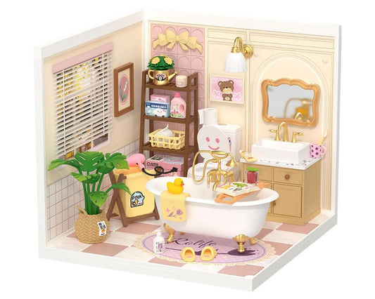 Pop Bubble Bathroom DIY Miniature 3D Plastic Model Kit