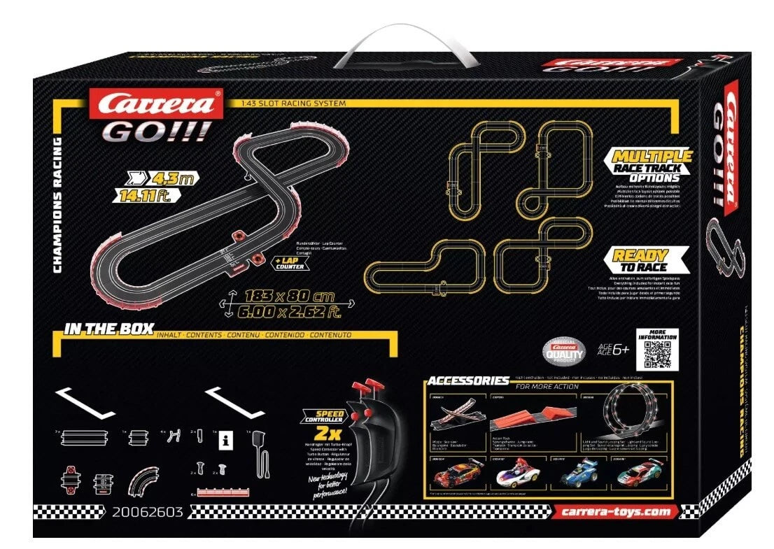 Carrera GO!!! Champion's Racing - Slot Car Set - Formula 1