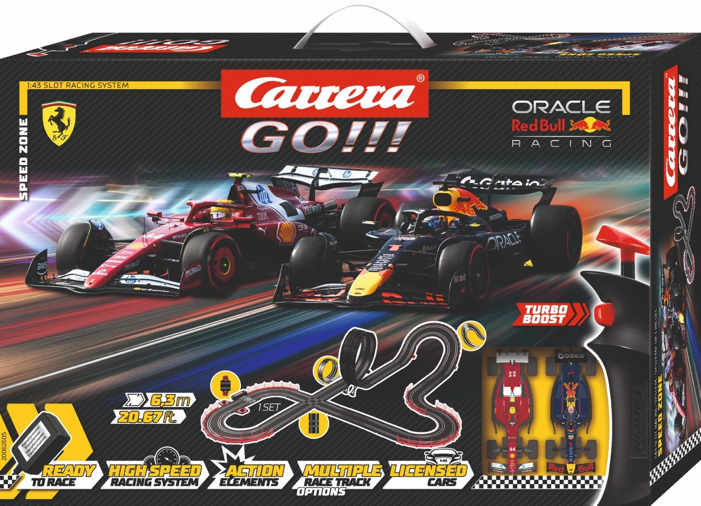 Carrera GO!!! 62605 Speed Zone 1:43 Slot Car Set