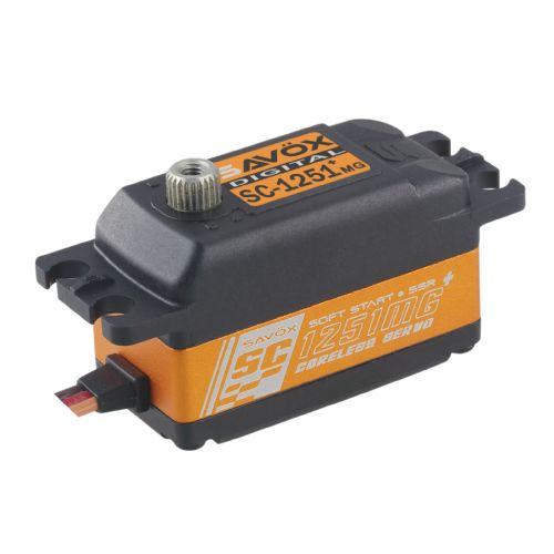 Low Profile Digital Servo with Soft Start, 0.09sec / 125oz @ 6V