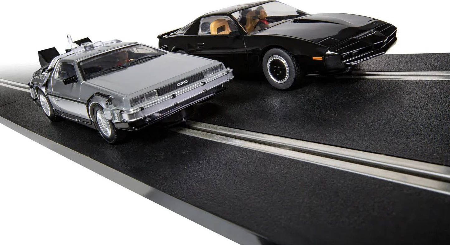 Back to the Future vs Knight Rider 1/32 Scale Slot Car Race Set