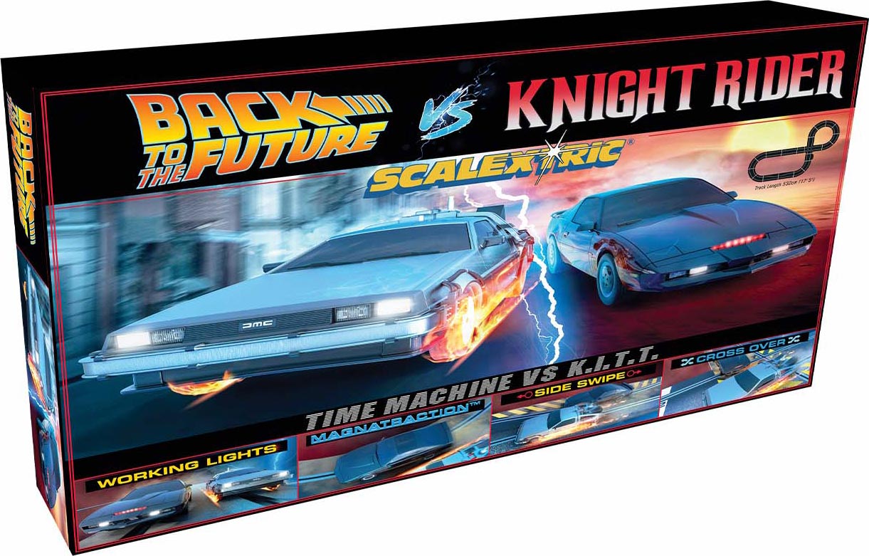 Back to the Future vs Knight Rider 1/32 Scale Slot Car Race Set