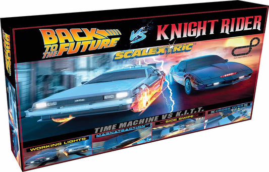 Back to the Future vs Knight Rider 1/32 Scale Slot Car Race Set