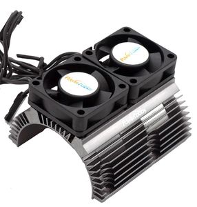 Heat Sink w Twin Turbo High Speed Cooling Fans 1/8 Motors-GunMetal
