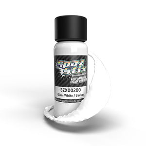 Solid White/Backer, Airbrush Ready Paint, 2oz Bottle