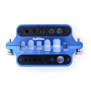 Aluminum Connector Soldering Jig, Blue
