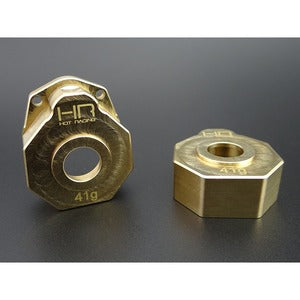 Knuckle Portal Cover, Brass, Heavy Metal, for TRX4