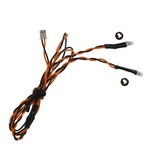 Orange Dual LED 3mm, 2-LEDs on Single Lead