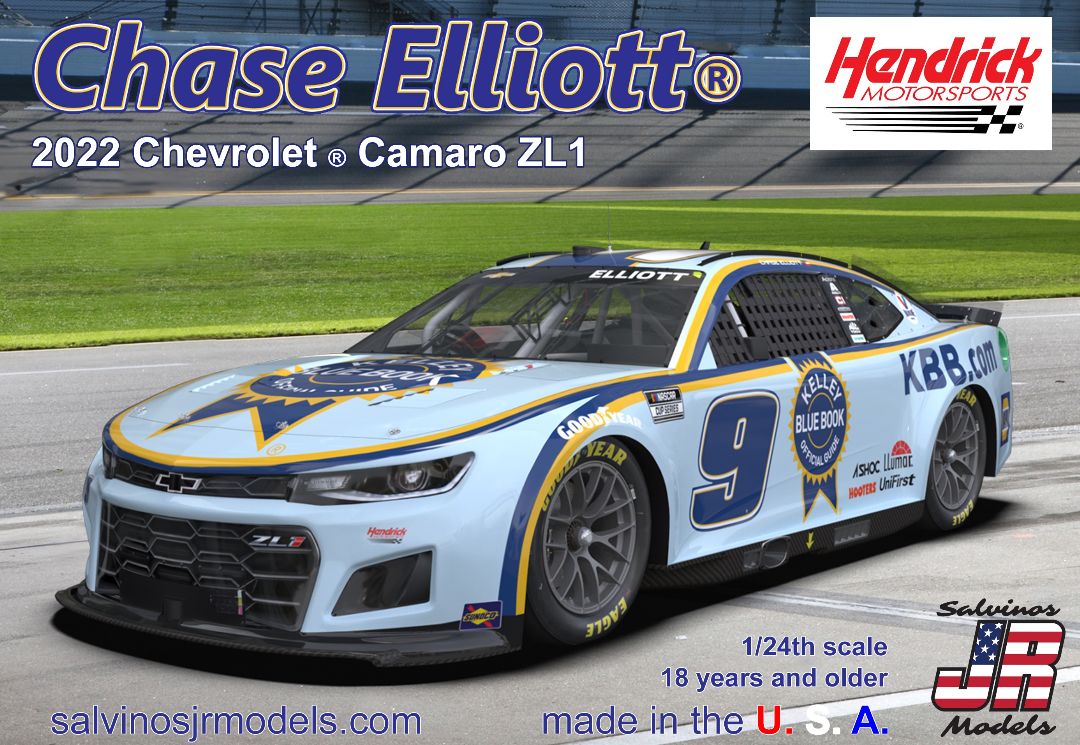 1/24 Hendrick - Chase Elliott 2022 Camaro Kelley