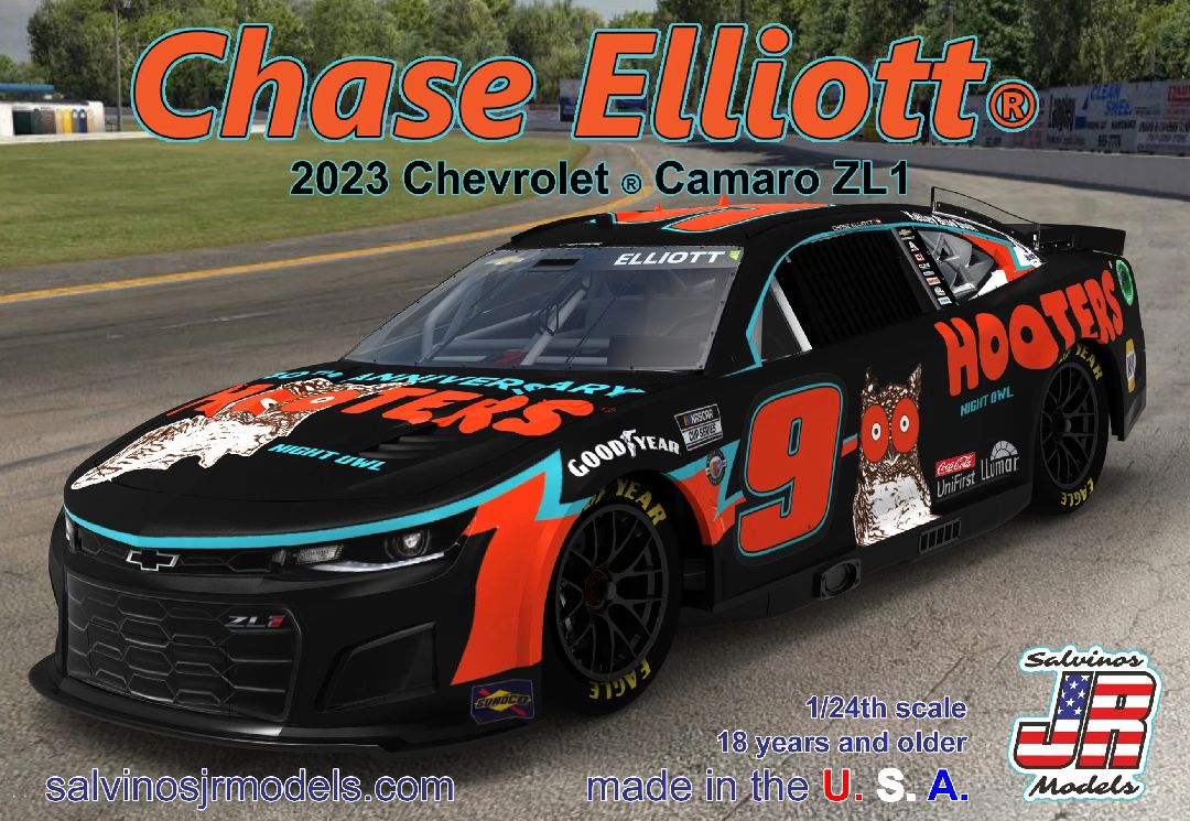 1/24 Hendrick Motorsports C. Elliott 2023 Camaro Hooters
