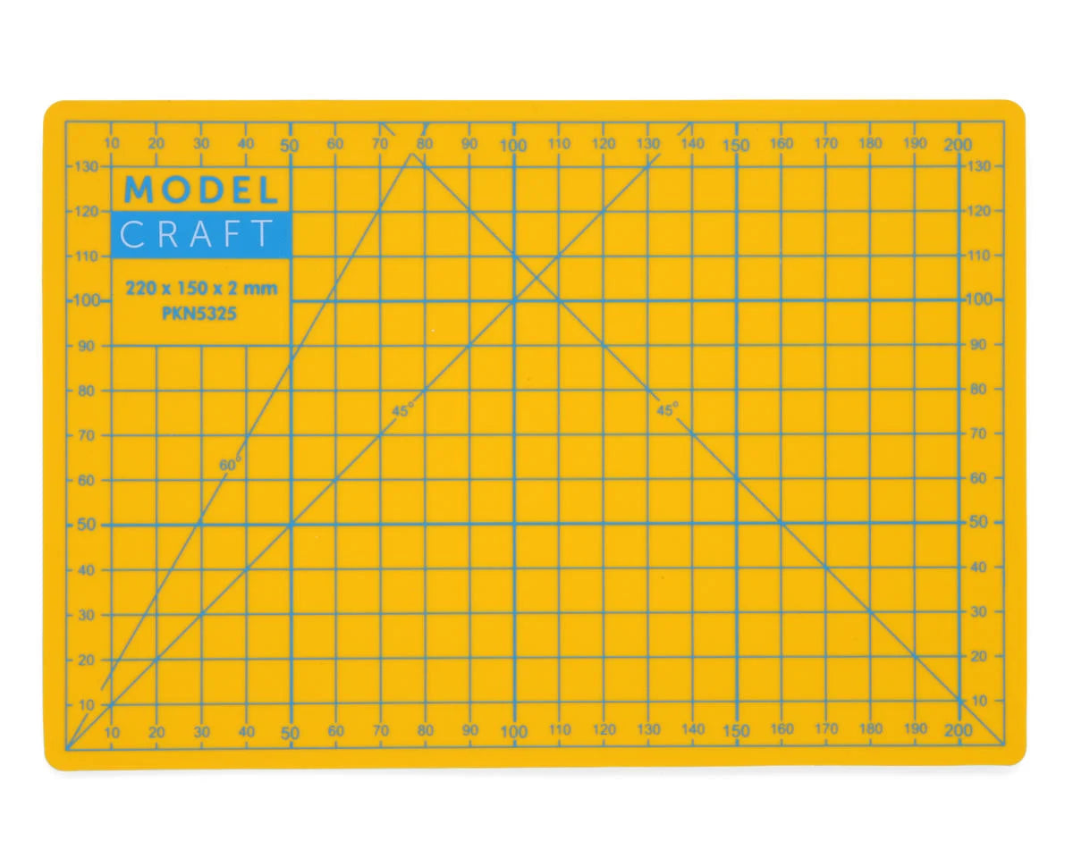 Model Craft A5 Self-Healing Cutting Mat (Yellow) (8.66x5.91")