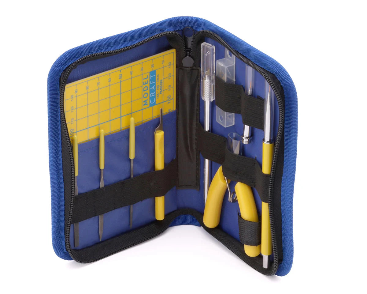 Model Craft 13-Piece Micro Modeling Tool Set w/Zip-Up Storage Case