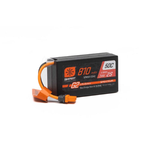 G2 810mAh 2S 7.4V Smart G2 50C LiPo - IC2