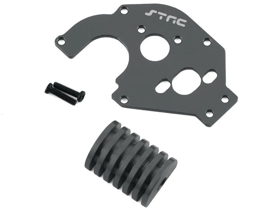 SCX24 Aluminum Motor Plate w/Heatsink (Gun Metal)