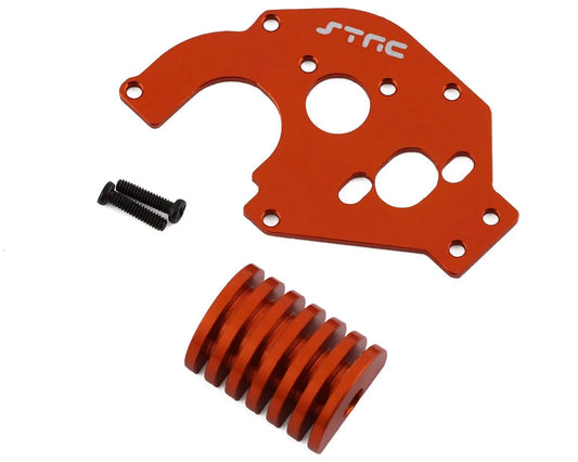 SCX24 Aluminum Motor Plate w/Heatsink (Orange)