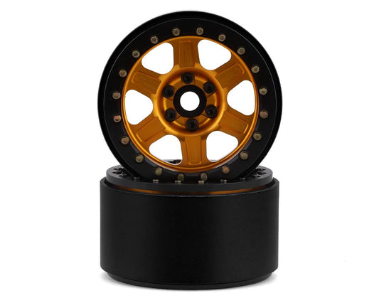 Challenger 2.2" Beadlock Wheels (Gold/Black) (x2)