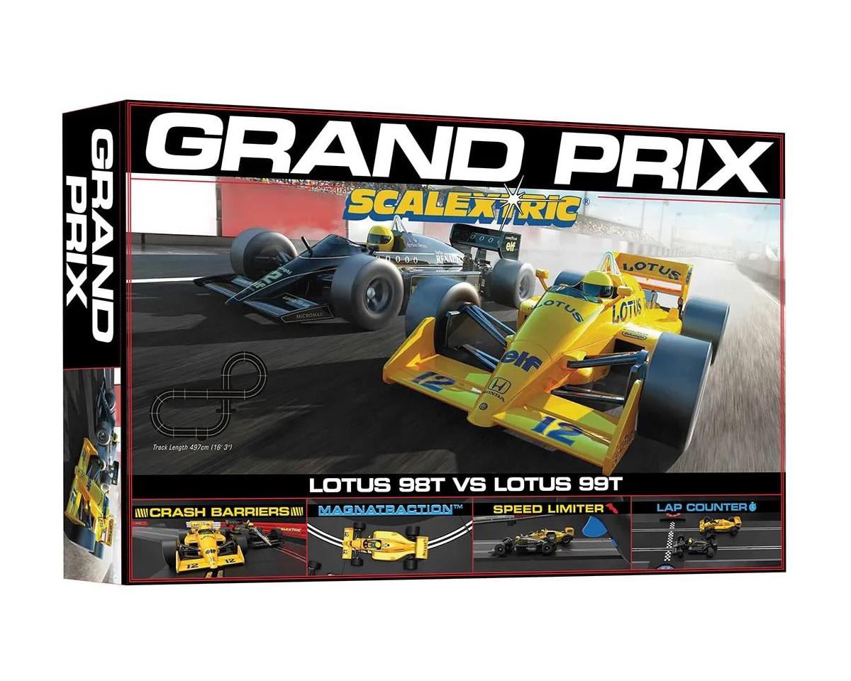 Scalextric 1980s Grand Prix Race Set w/Lotus 98T & Lotus 99T Cars