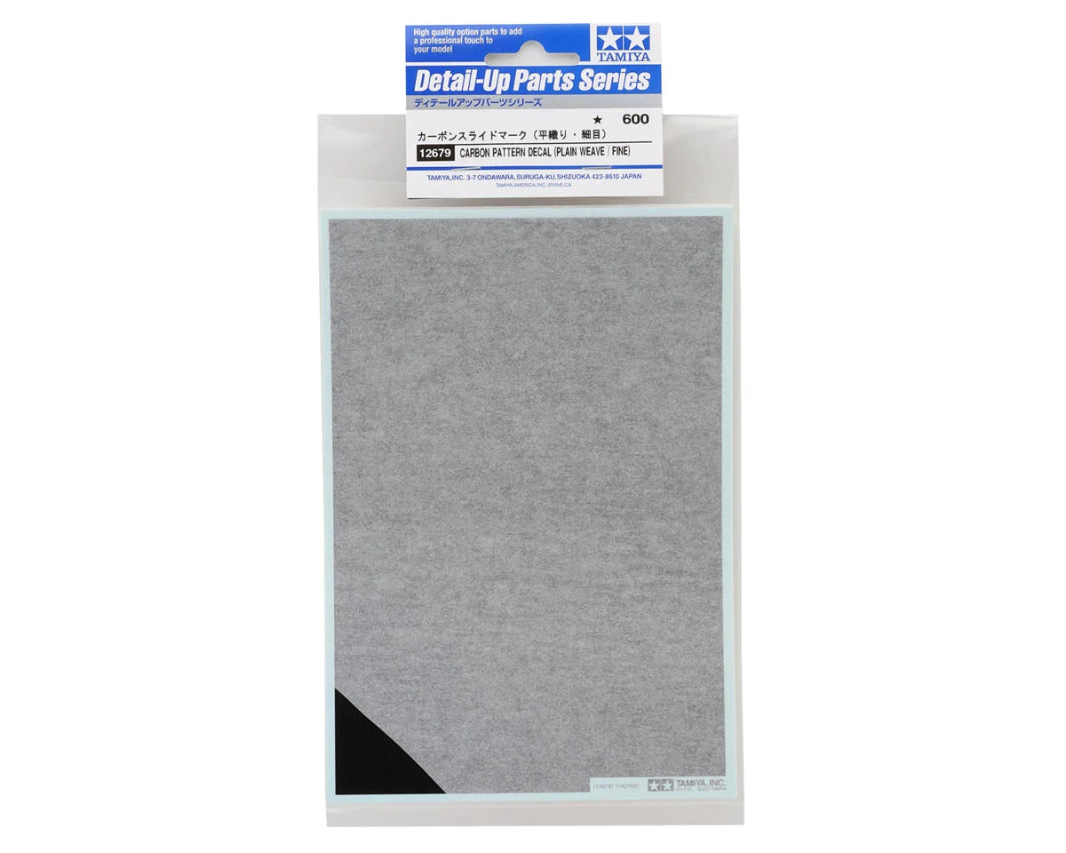 Carbon Pattern Decal Sheet (Plain Weave)
