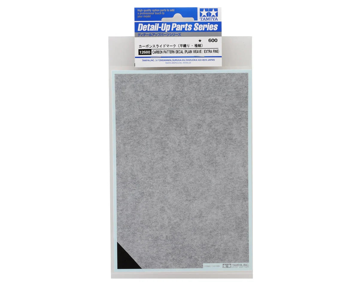 Carbon Pattern Decal Sheet (Twill Weave/Fine)