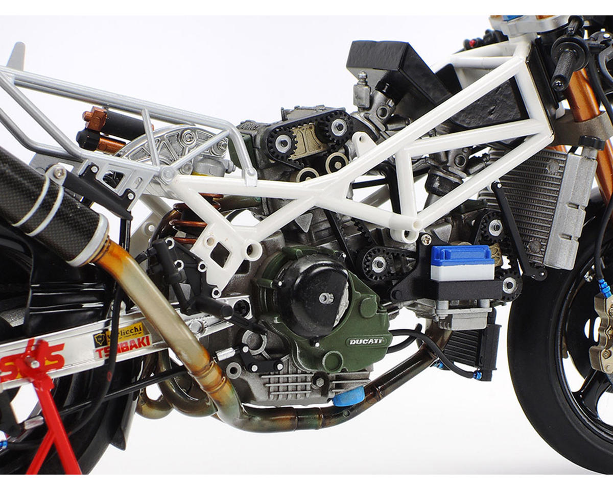 1/12 Scale Ducati 888 Superbike Racer Plastic Model Kit w/Racing Stand